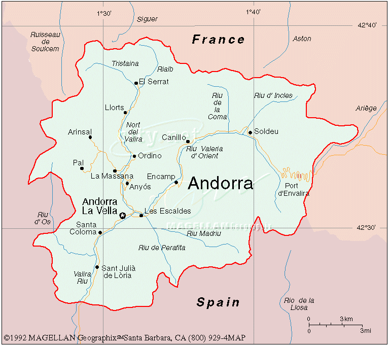 La Massana Map